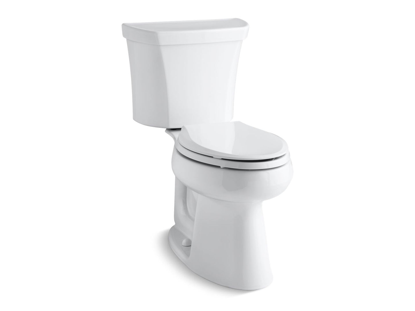 KOHLER Highline Two-piece elongated toilet, dual-flush - White, K-3989-RA-0