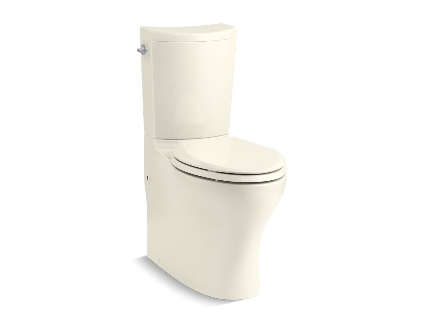 KOHLER Persuade Curv Two-piece elongated toilet with skirted trapway, dual-flush - Biscuit, K-75790-96