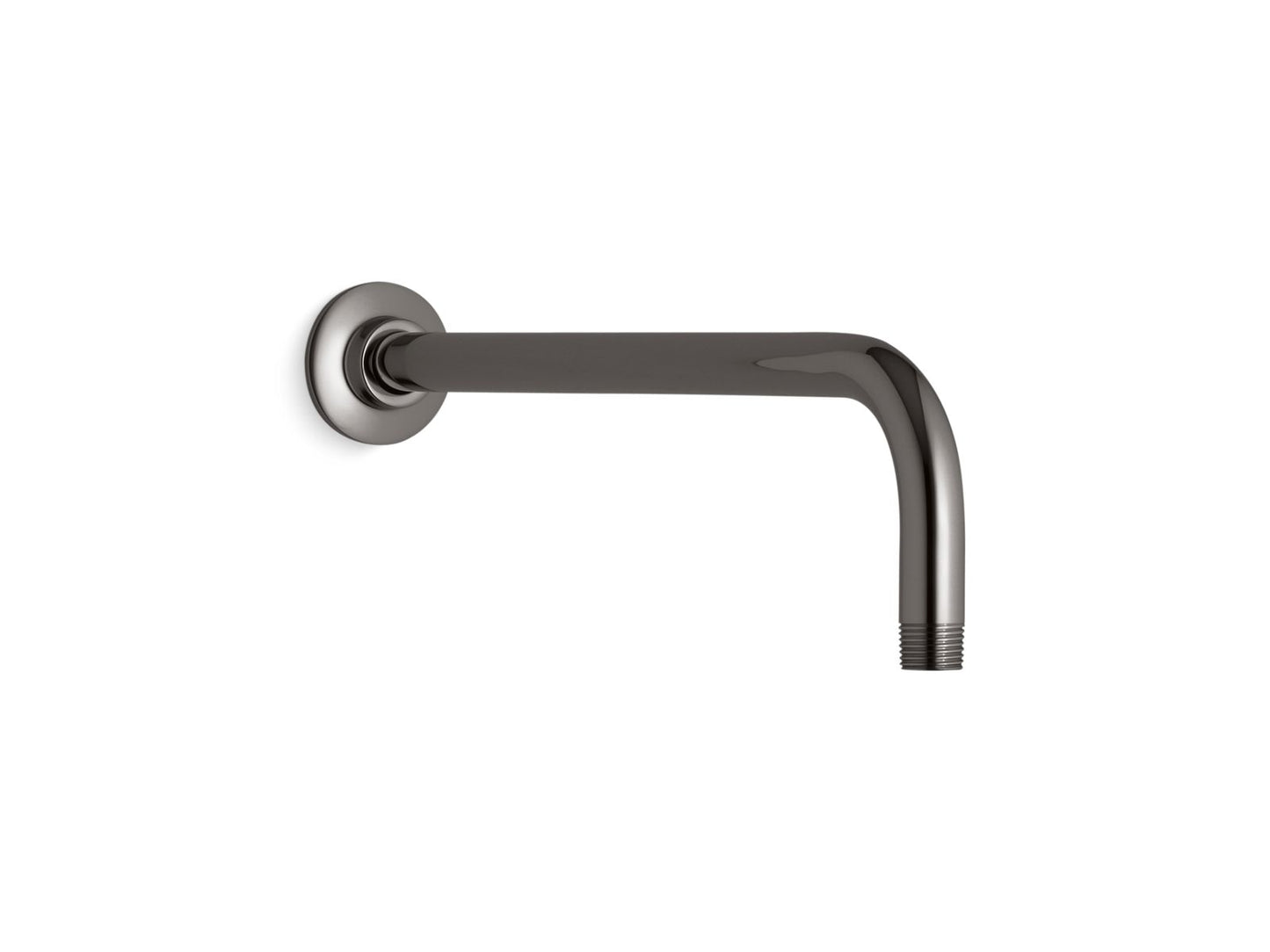 KOHLER Wall-mount rainhead arm and flange - Vibrant Titanium, K-10124-TT