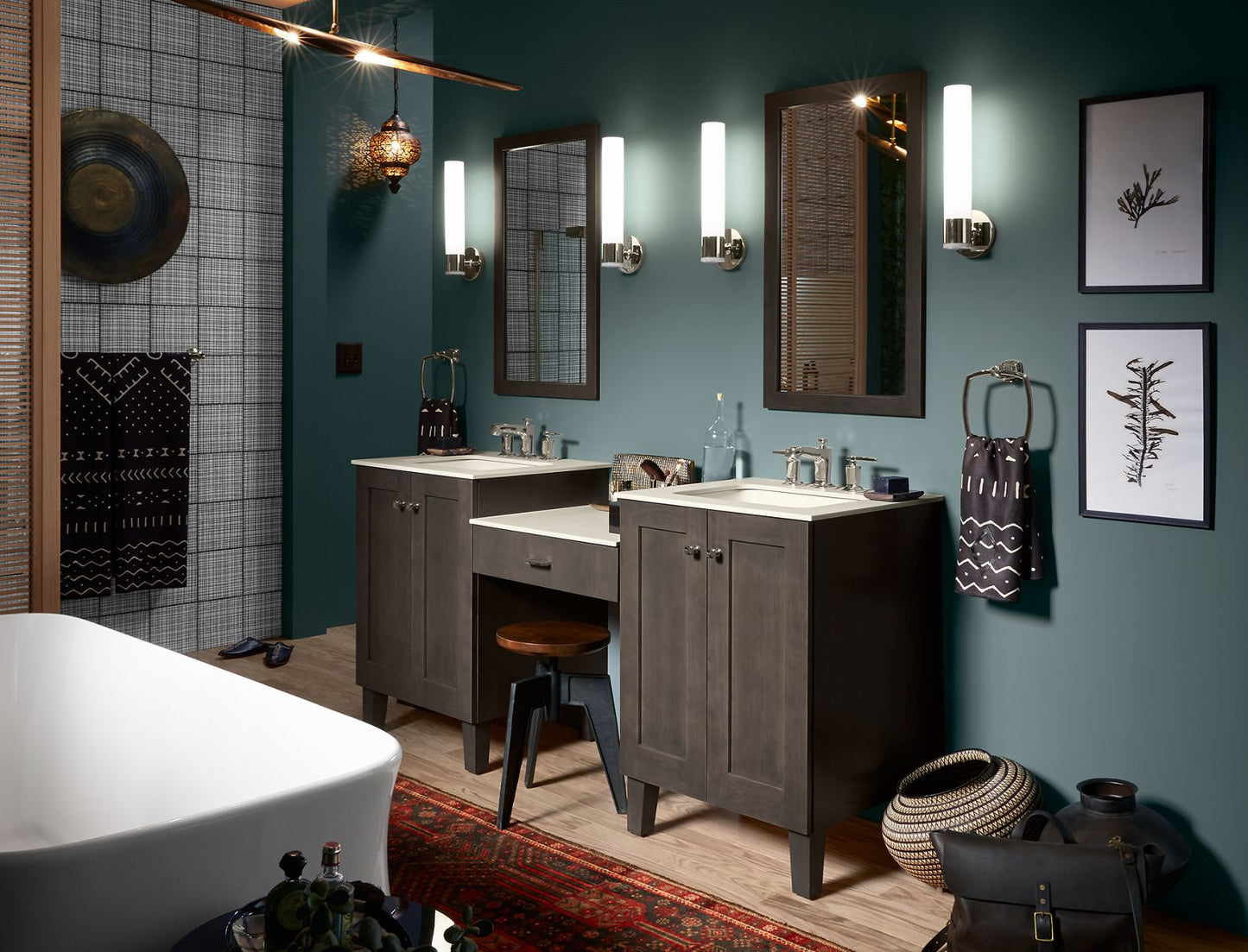 KOHLER K-32375-SC01-2GL Purist One-light sconce - Brushed Moderne Brass