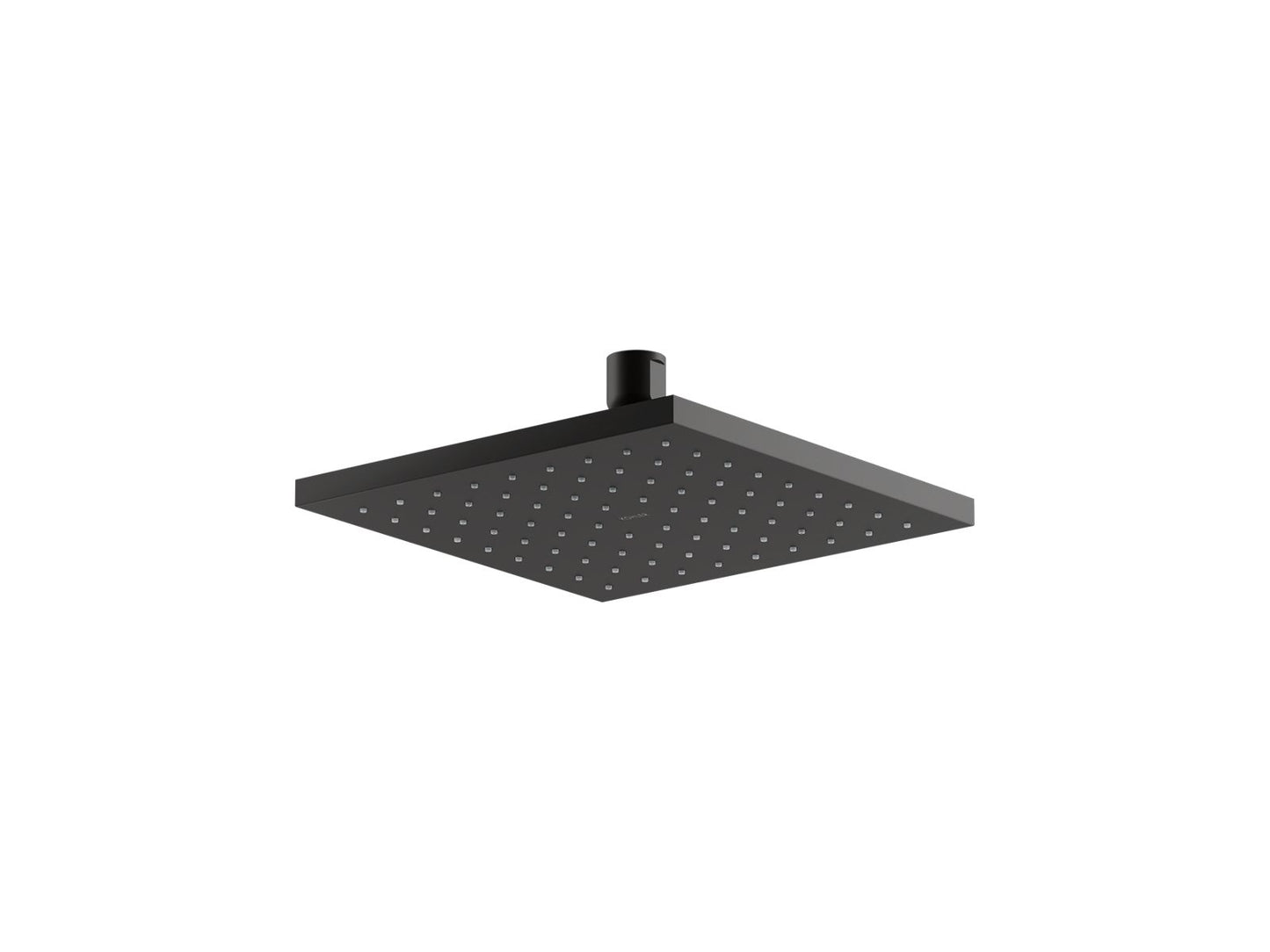 KOHLER Contemporary Square 8" single-function rainhead, 2.5 gpm - Matte Black, K-13695-BL