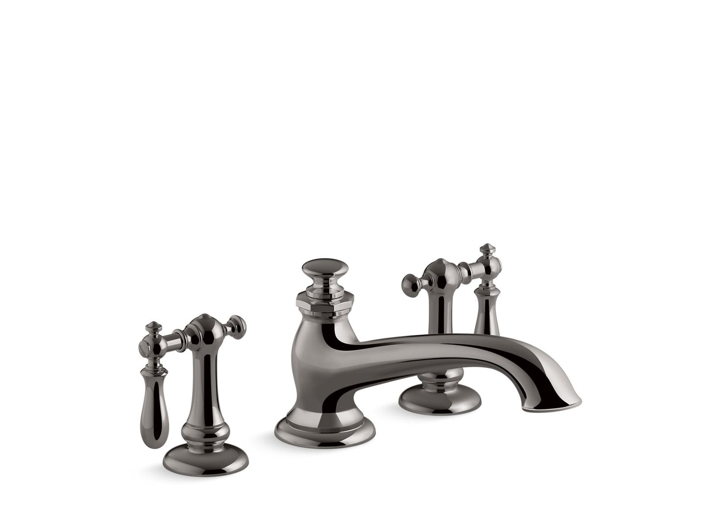 KOHLER Artifacts Deck-mount bath spout with flare design - Vibrant Titanium, K-72777-TT