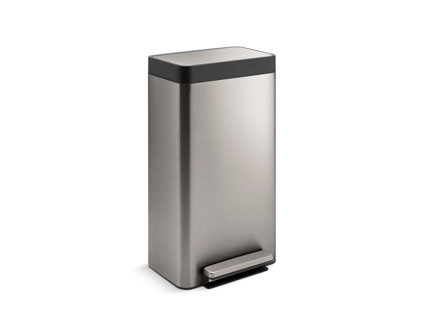 KOHLER K-20941-ST 8-Gallon Loft Stainless Steel Step Trash Can In Stainless Steel
