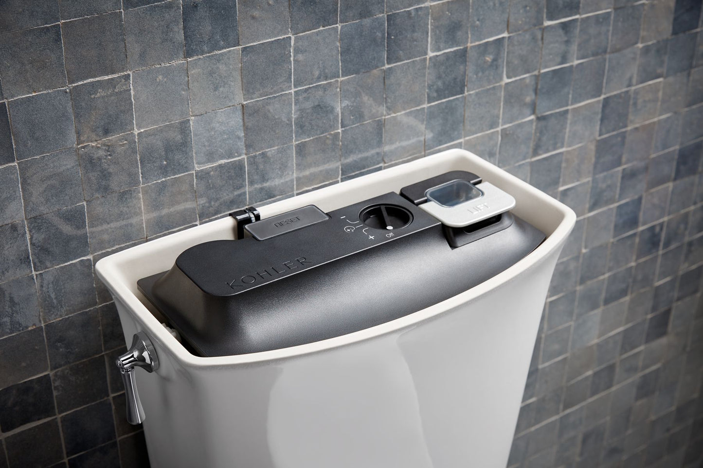 KOHLER K-5709-NY Corbelle ContinuousClean XT two-piece elongated toilet with skirted trapway, 1.28 gpf - Dune
