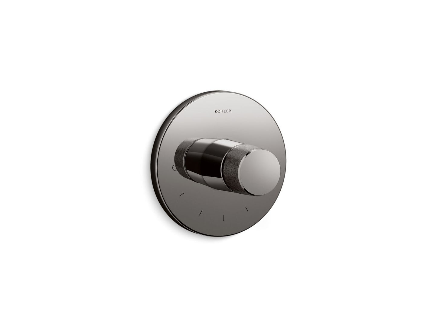 KOHLER Components MasterShower temperature control valve trim with Oyl handle - Vibrant Titanium, K-T78027-8-TT