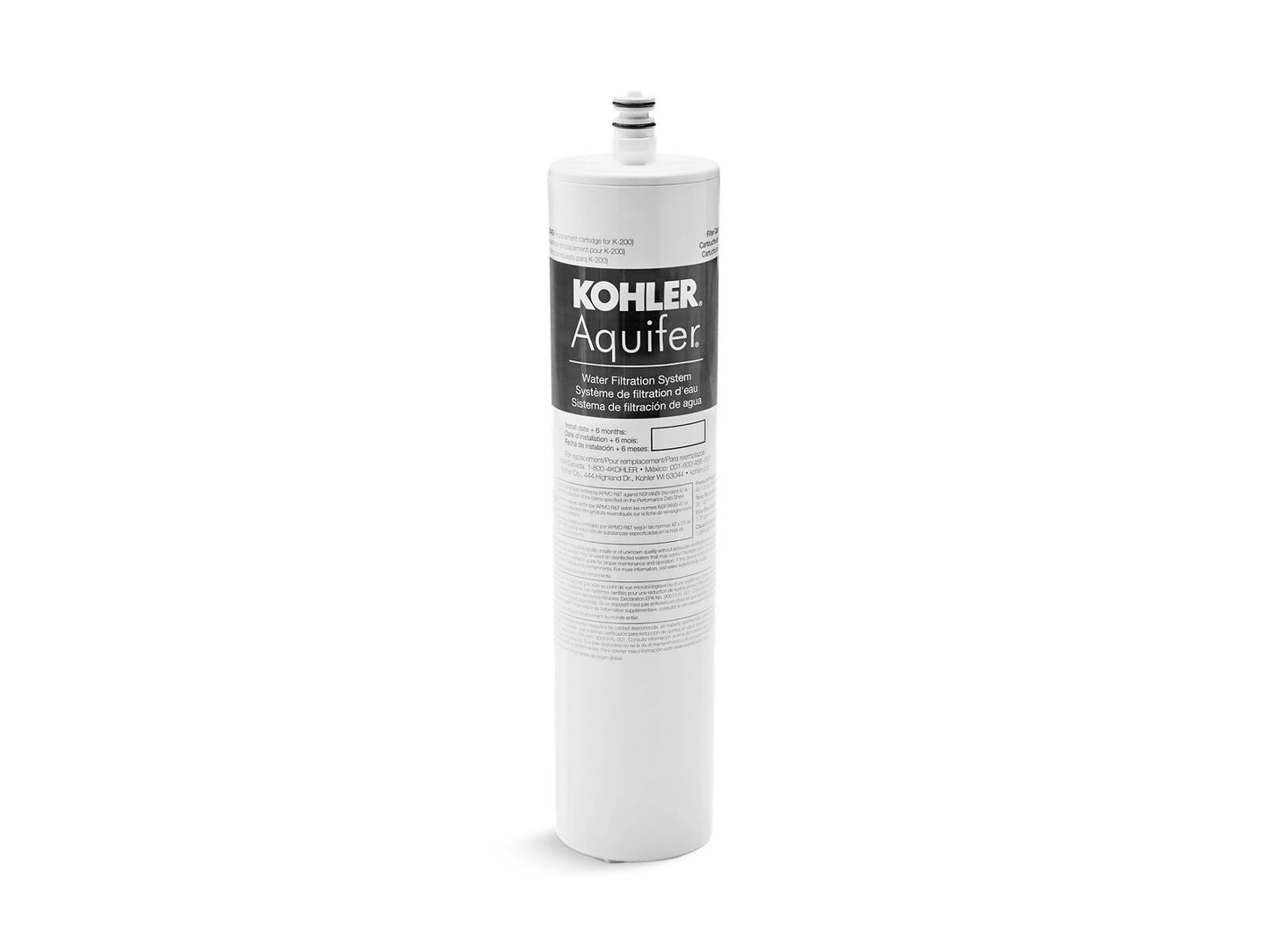 KOHLER K-20852-NA Aquifer Replacement Filter Cartridge