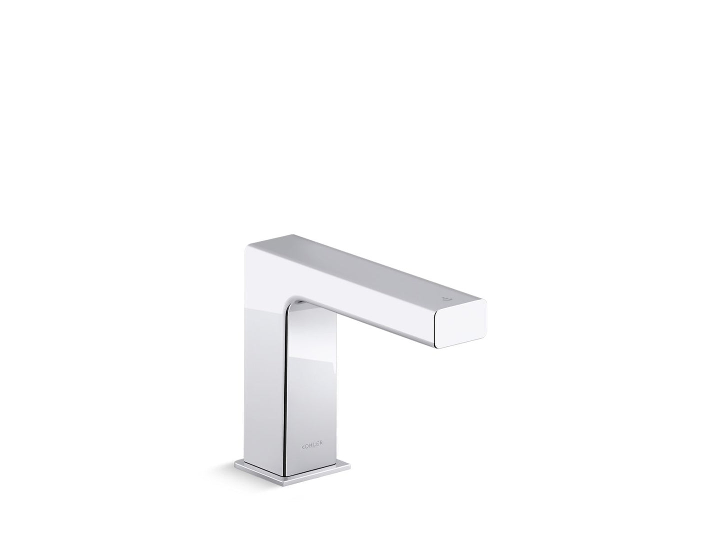 KOHLER Strayt Touchless single-hole lavatory faucet with Kinesis sensor technology, DC-powered, 0.35 gpm - Polished Chrome, K-104S36-SATA-CP