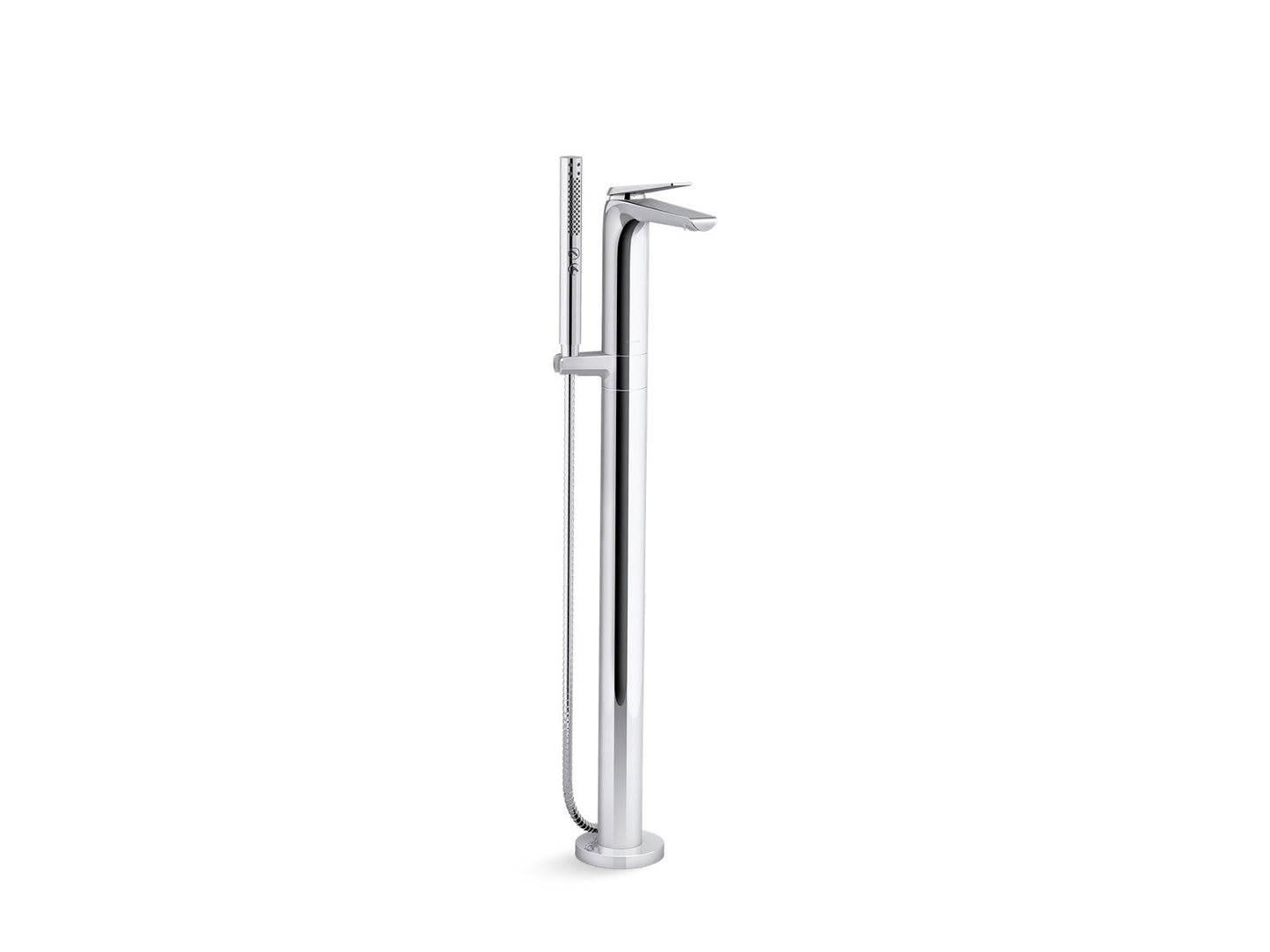 KOHLER Avid Floor-mount bath filler trim - Polished Chrome, K-T97367-4-CP