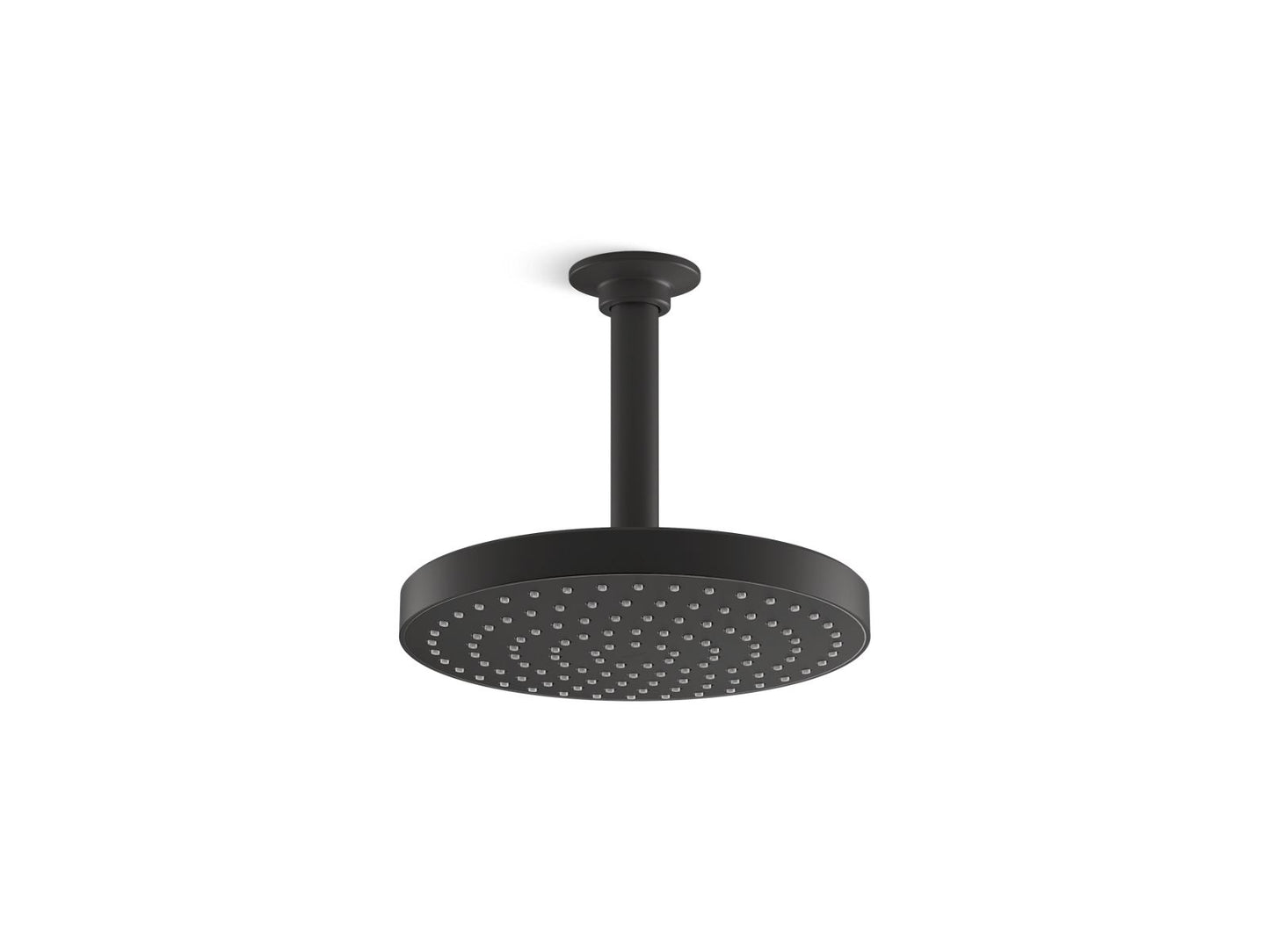 KOHLER Awaken 8" single-function rainhead, 1.75 gpm - Matte Black, K-76464-G-BL