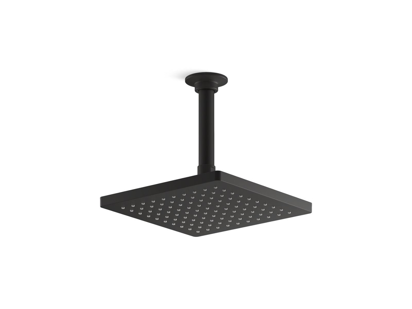 KOHLER Honesty 8" single-function rainhead, 1.75 gpm - Matte Black, K-26148-G-BL