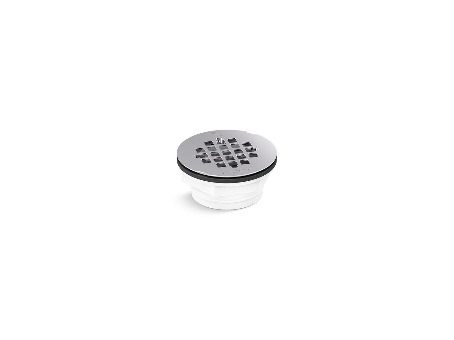 KOHLER Round PVC shower receptor drain - Polished Stainless, K-22676-S