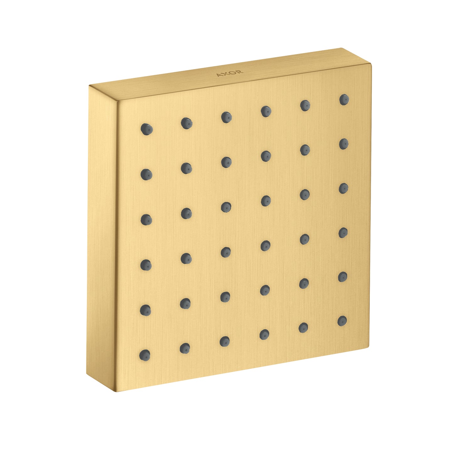 AXOR ShowerSolutions Shower Module 5" x 5" Square in Brushed Gold Optic