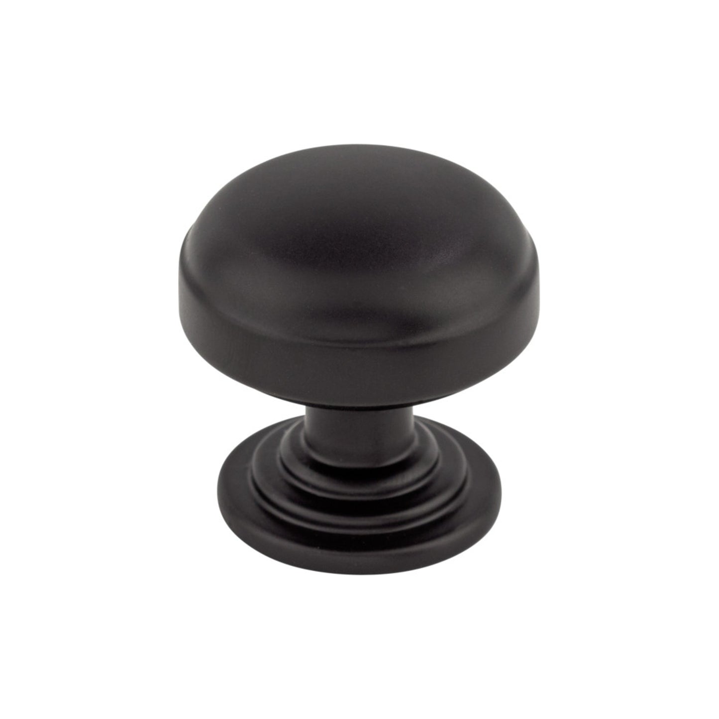 TOP KNOBS TK3000BLK Ellis 1 1/4" Length Mushroom Knob - Flat Black