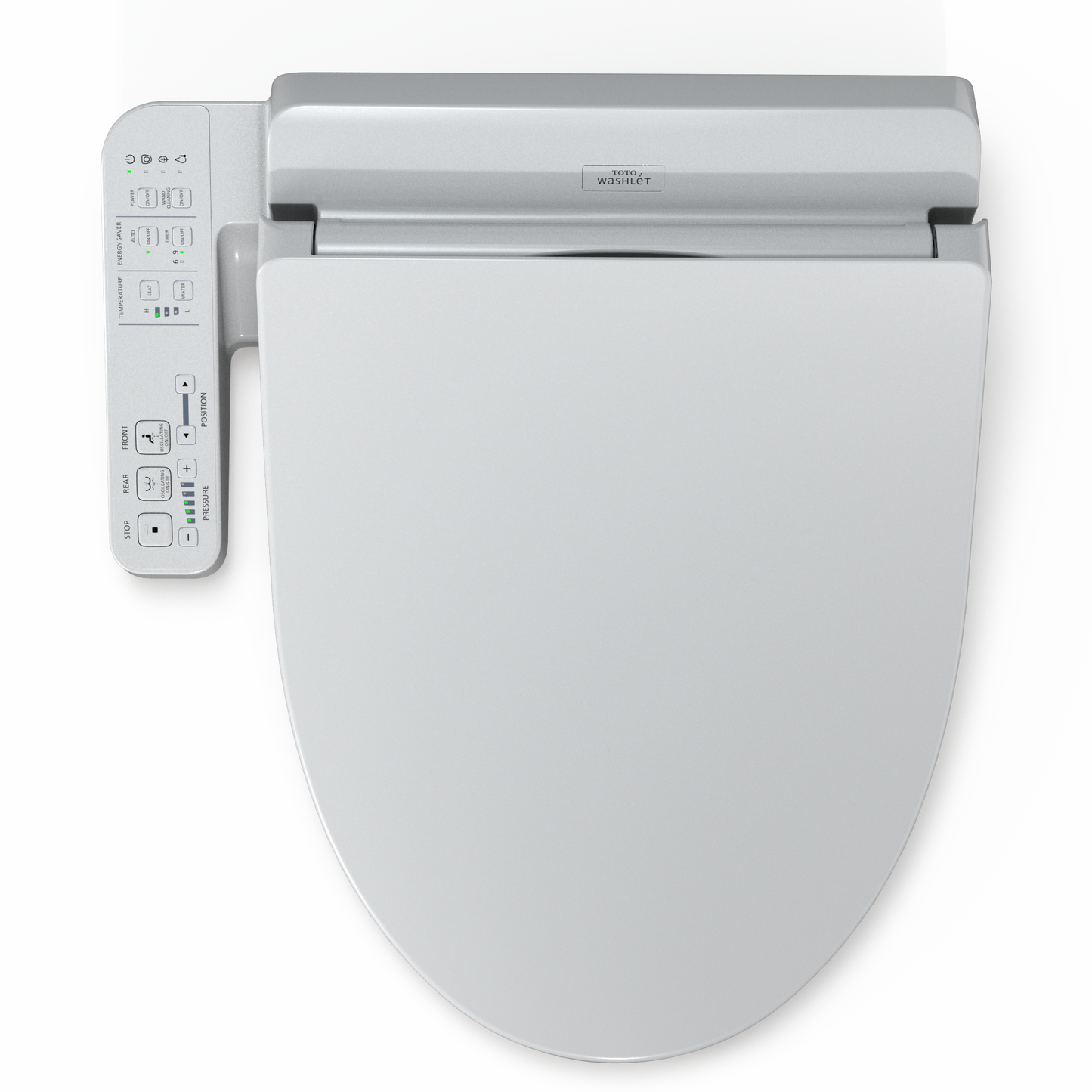 TOTO SW3004#01 Washlet A2 Electronic Bidet Toilet Seat With Heated Seat And Softclose Lid - Cotton White