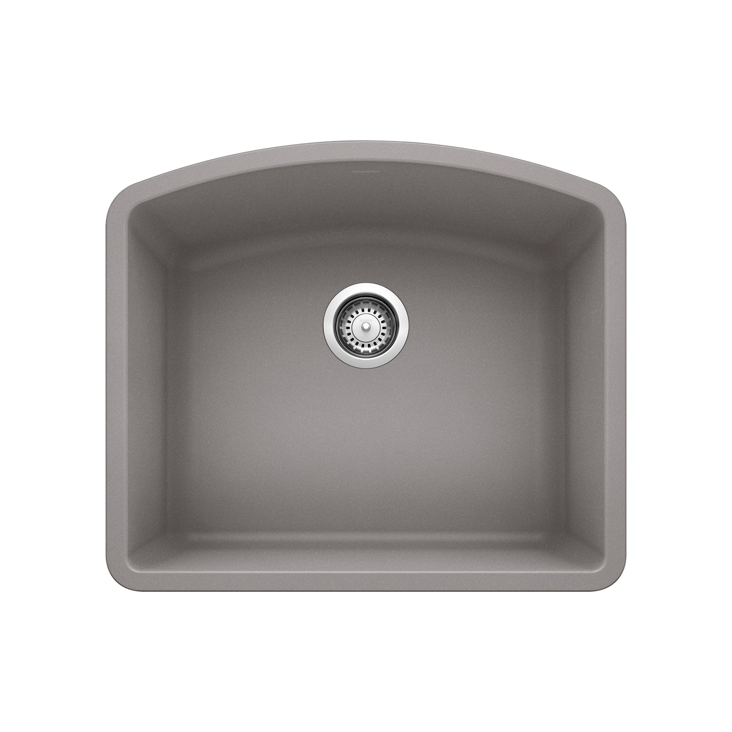 BLANCO 440173 Diamond Diamond SILGRANIT 24" Single Bowl Undermount Kitchen Sink - Metallic Gray in Metallic Gray
