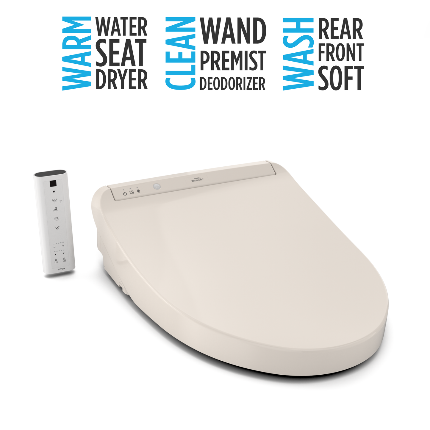 TOTO SW3036R#12 Washlet K300 Electronic Bidet Toilet Seat With Instantaneous Water Heating - Sedona Beige