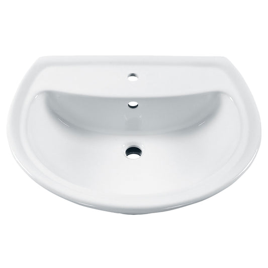 AMERICAN-STANDARD 0236001.020, Cadet Center Hole Only Pedestal Sink Top in White
