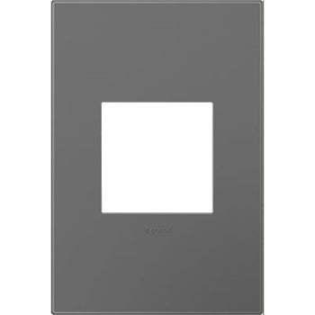 LEGRAND AWP1G2MG6 ADORNE Magnesium One-Gang Screwless Wall Plate with Microban