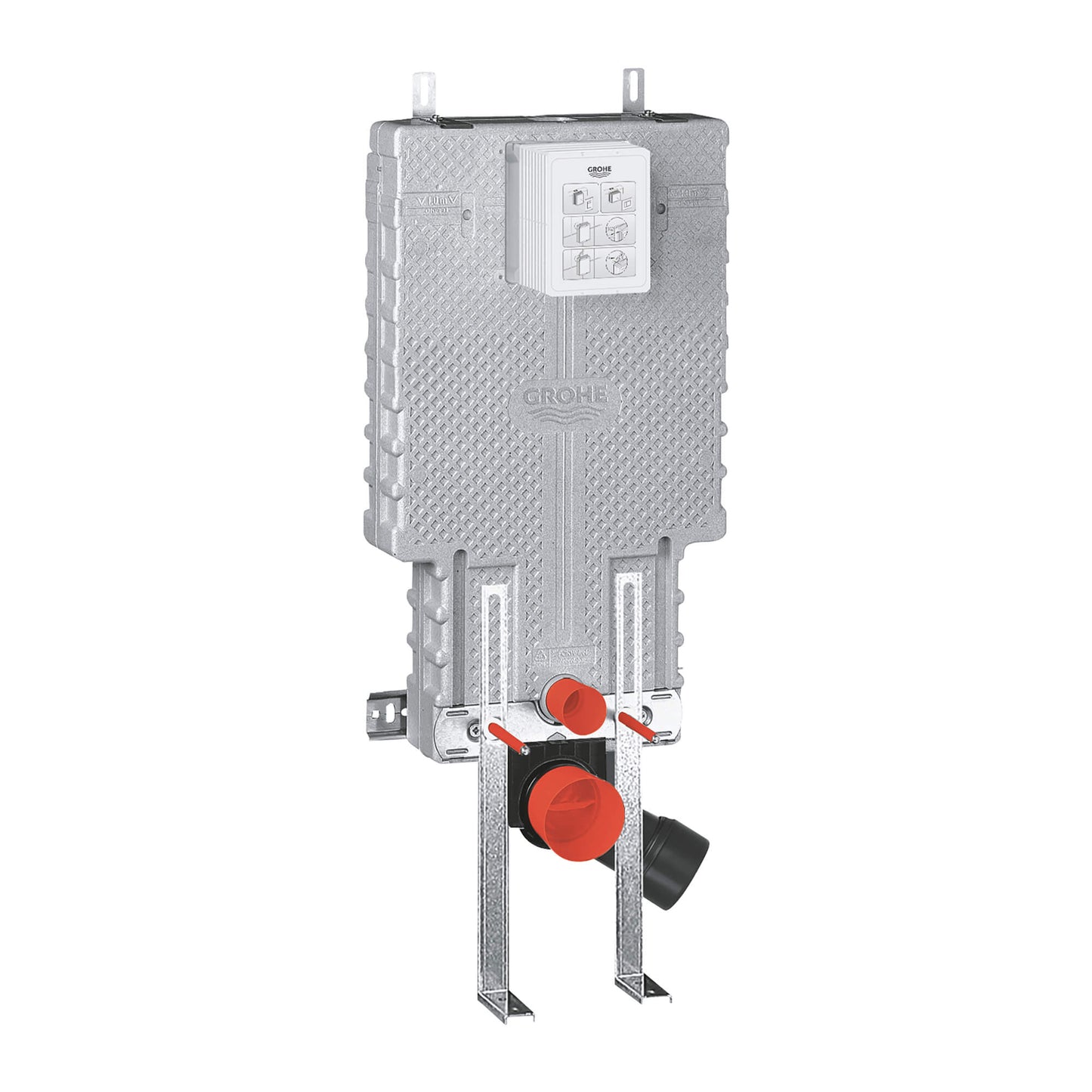 GROHE 38642001 Uniset Chrome Element For WC With Eps Housing And Support Feet