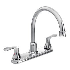 MOEN 40617 Cornerstone Two-Handle High Arc Kitchen Faucet In Chrome