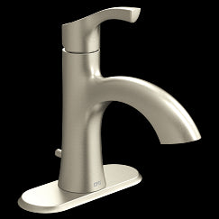 MOEN 58910BN Ash One-Handle Low Arc Bathroom Faucet In Brushed Nickel