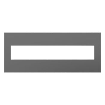 LEGRAND AWP6GMG1 ADORNE Magnesium Six-Gang Screwless Wall Plate with Microban