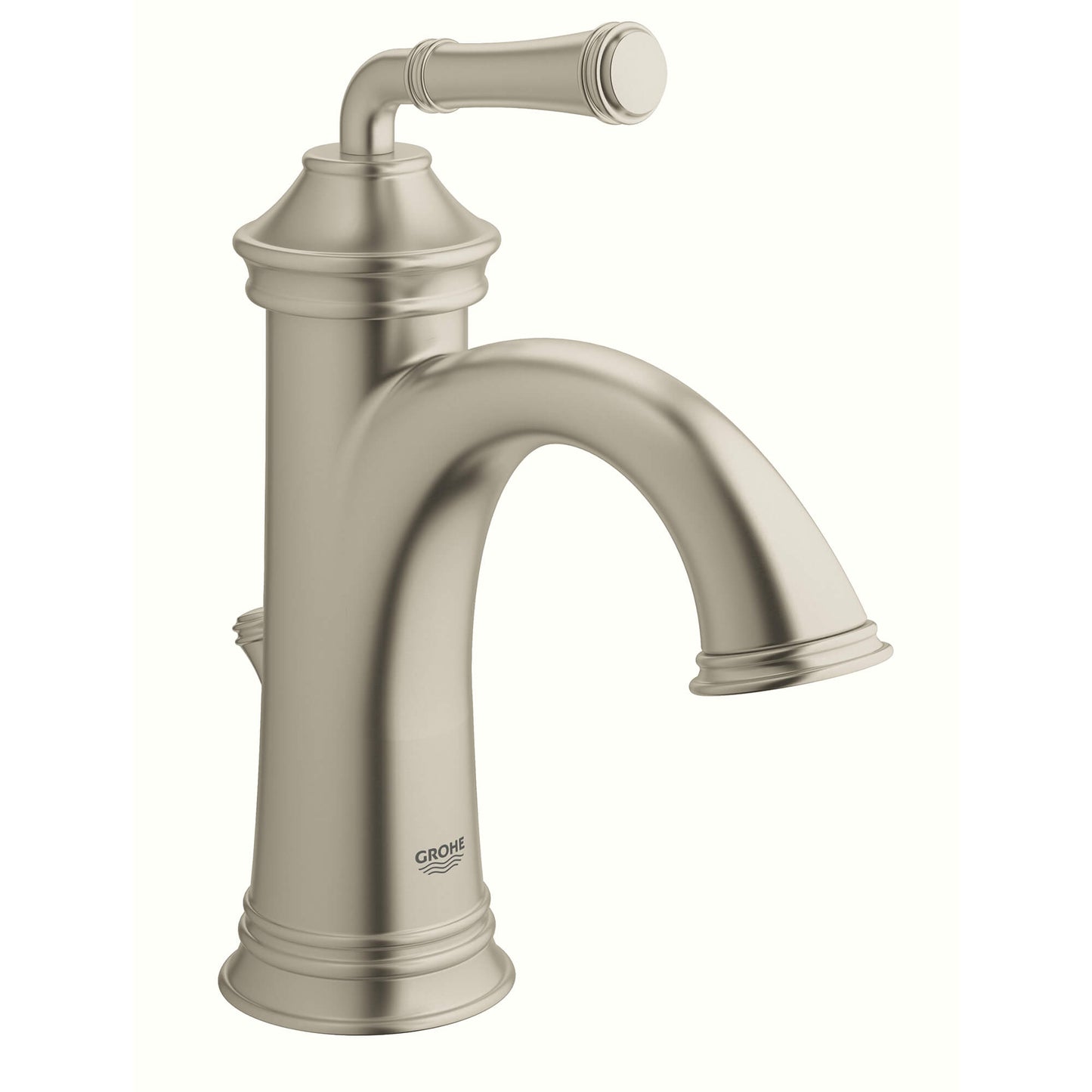 GROHE 21111EN0 Gloucester Brushed Nickel Single Hole Single-Handle S-Size Bathroom Faucet 1.2 GPM