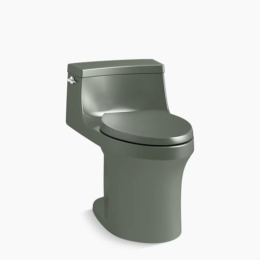 Kohler K-5172-42 San Souci One-Piece Compact Elongated Toilet With Concealed Trapway, 1.28 Gpf In Aspen Green