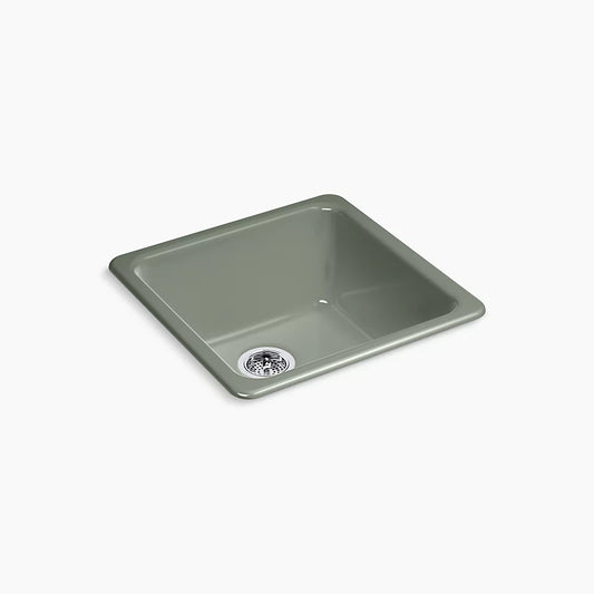 Kohler K-6587-42 Iron/Tones 21 In. Top-/Undermount Single-Bowl Bar Sink In Aspen Green
