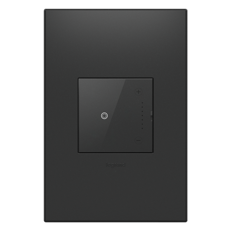 LEGRAND ADTH703TUG4 ADORNE Touch Tru-Universal Dimmer, Graphite, with Microban