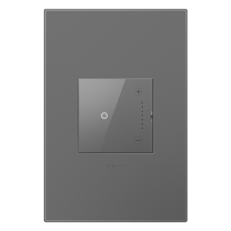 LEGRAND ADTH703TUM4 ADORNE Touch Tru-Universal Dimmer, Magnesium, with Microban