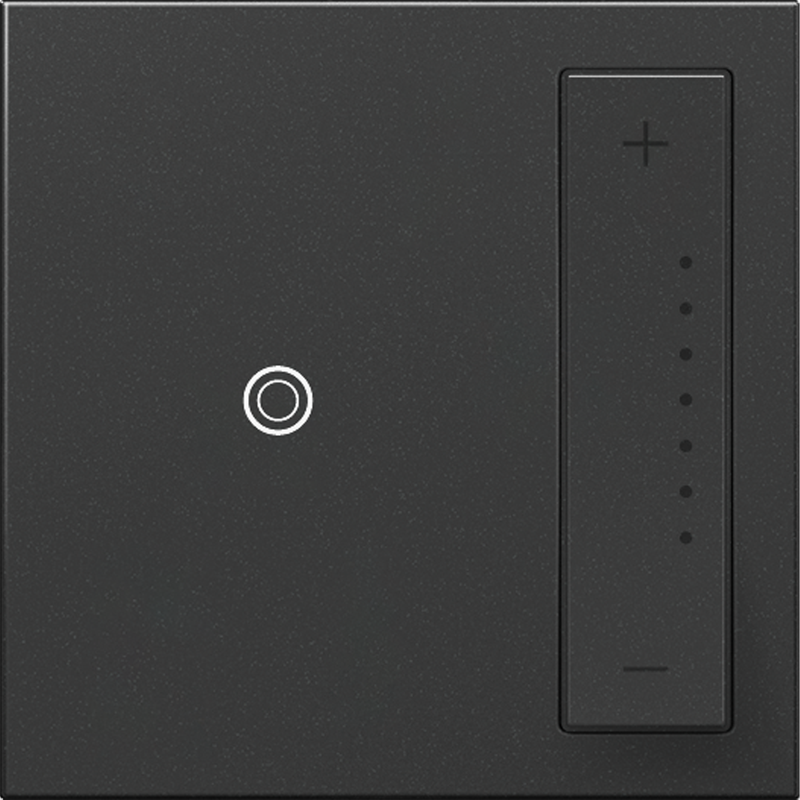 LEGRAND ADTP4FBL3PG4 ADORNE 0-10V sofTap Dimmer, Graphite, with Microban