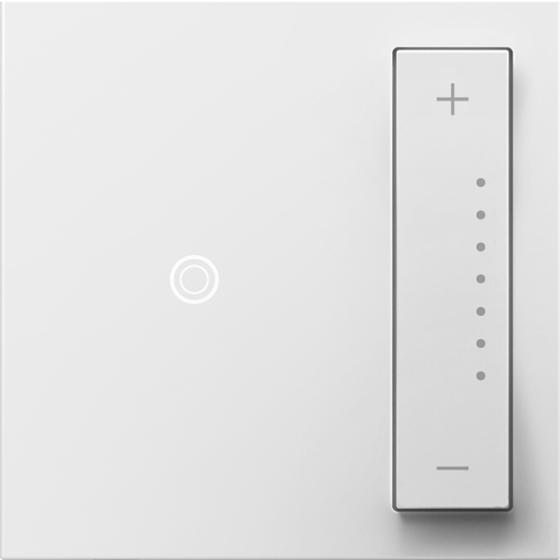 LEGRAND ADTP4FBL3PW4 ADORNE 0-10V sofTap Dimmer, White, with Microban