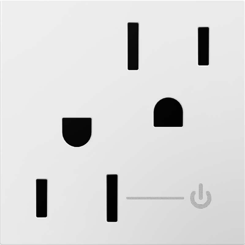 LEGRAND ARCH152W10 ADORNE 15A Tamper-Resistant Half-Controlled Outlet, White