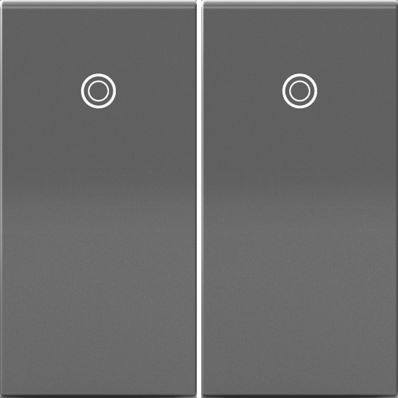 LEGRAND ASPD1531M4 ADORNE Paddle Switch, Half-Size, Magnesium, with Microban