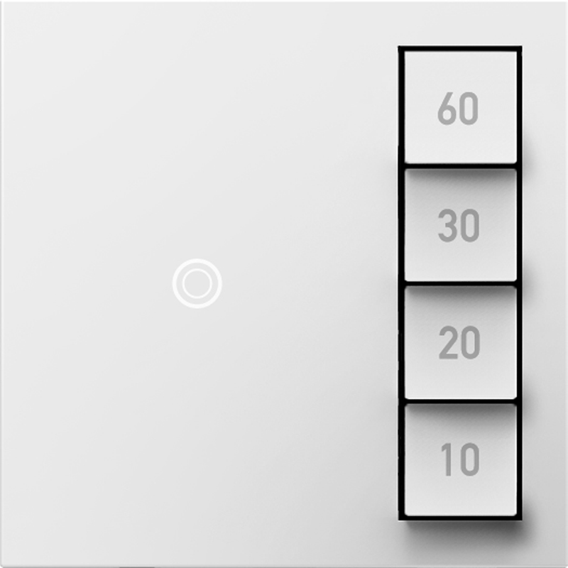 LEGRAND ASTM2W2 ADORNE Timer Switch, Manual On/Timed Off, White, with Microban