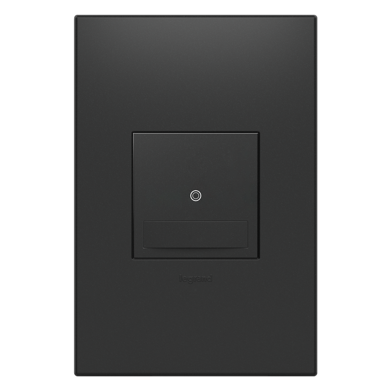 LEGRAND ASVS12G4 ADORNE Motion Sensor Switch, Manual On/Auto Off, Graphite, with Microban