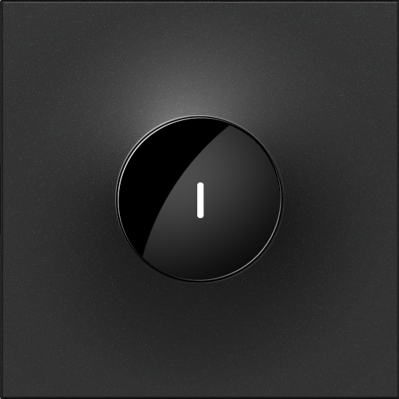 LEGRAND ASWV1532G2 ADORNE 15A Wave Switch, Graphite, with Microban