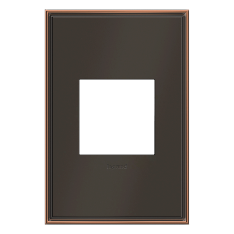 LEGRAND AWC1G2OB4 ADORNE Oil-Rubbed Bronze One-Gang Screwless Wall Plate