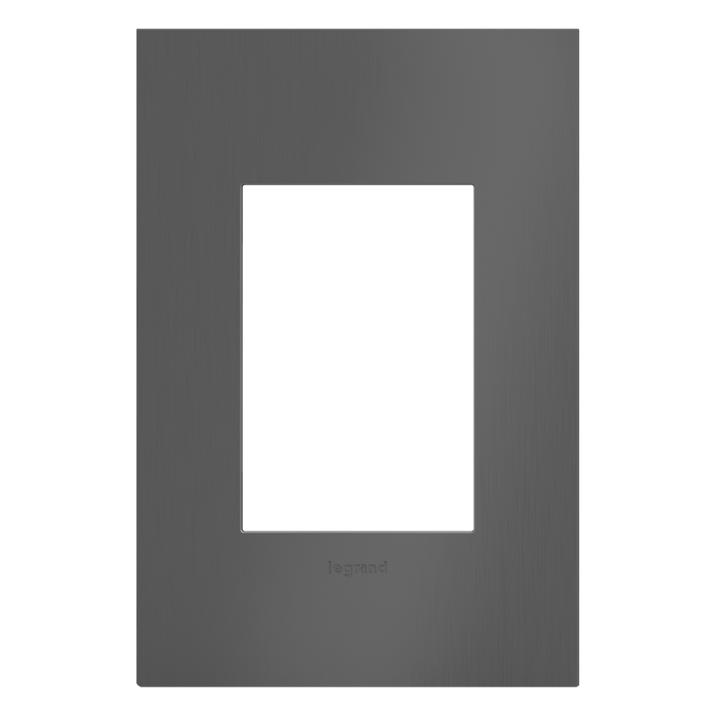 LEGRAND AWC1G3BBN4 ADORNE Brushed Black Nickel One-Gang-Plus Wall Plate