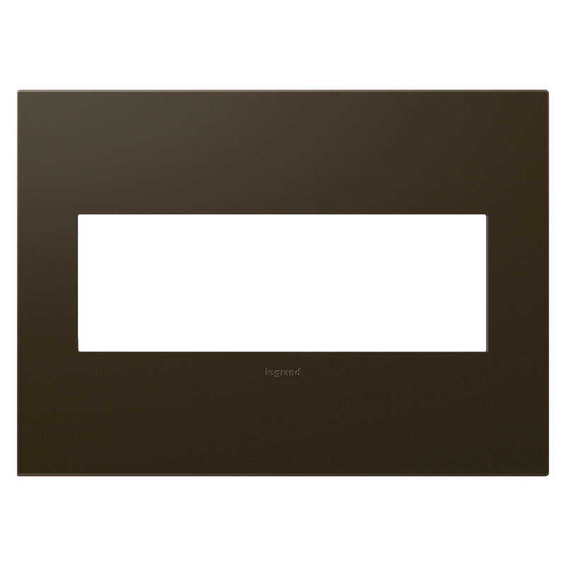 LEGRAND AWP3GBR4 ADORNE Bronze Three-Gang Screwless Wall Plate