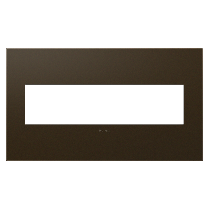 LEGRAND AWP4GBR4 ADORNE Bronze Four-Gang Screwless Wall Plate
