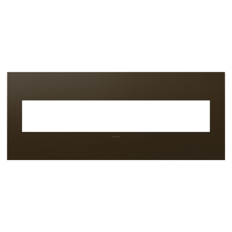 LEGRAND AWP6GBR1 ADORNE Bronze Six-Gang Screwless Wall Plate