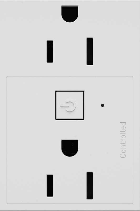 LEGRAND WNAR153W1 ADORNE 15A Smart Outlet with Netatmo Plus-Size, White