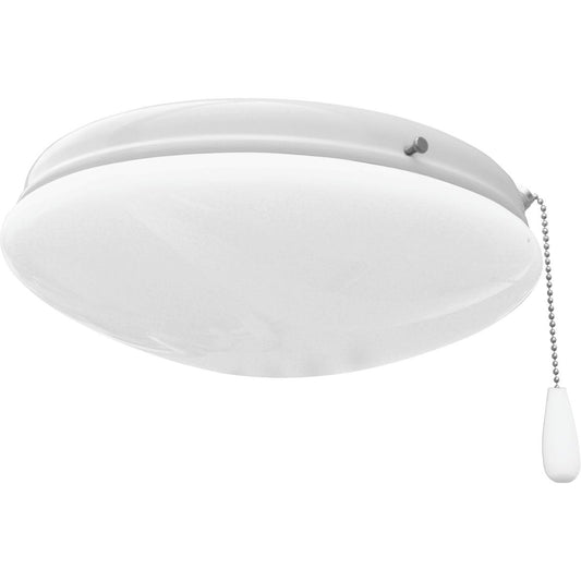 PROGRESS LIGHTING P2602-30WB Two-Light Universal Opal Glass Fan Light Kit in White