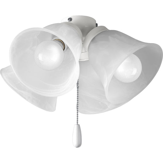 PROGRESS LIGHTING P2643-30WB AirPro Collection Four-Light Ceiling Fan Light in White