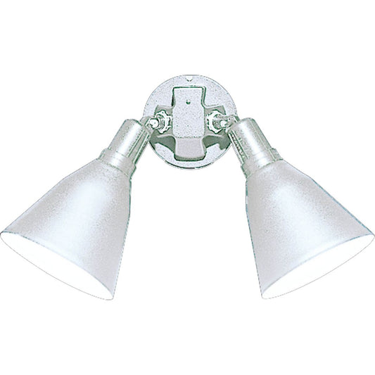 PROGRESS LIGHTING P5203-30 Two-Light Adjustable Swivel Flood Light in White