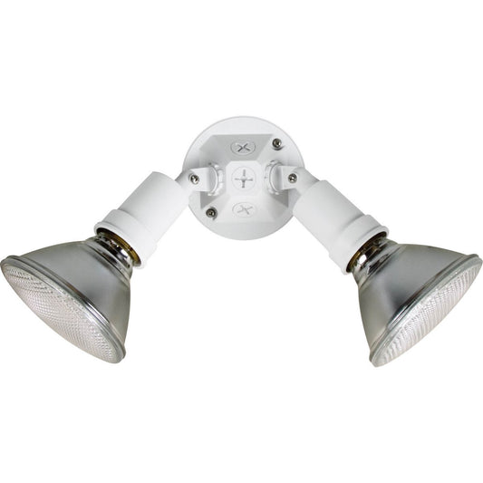 PROGRESS LIGHTING P5212-30 Two-Light Adjustable Swivel Flood Light in White