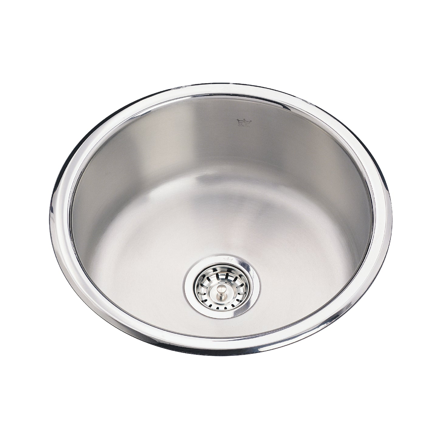 KINDRED QSR18-8N Utility Collection18.13-in LR x 18.125-in FB x 8-in DP Drop In Single Bowl Stainless Steel Hospitality Sink In Satin Finished bowls with Mirror Finished Rim