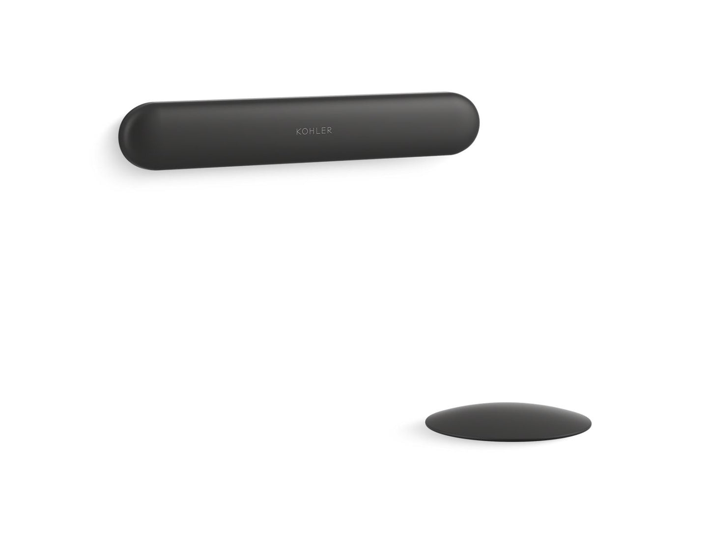 KOHLER K-31799-BL Perfectfill Slotted Overflow Bath Drain Trim Kit In Matte Black